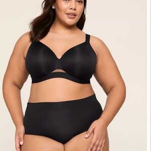 Cacique Black Full-Coverage Bra